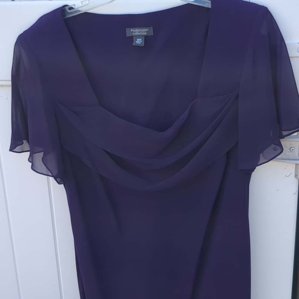 Eggplant purple women's party dress